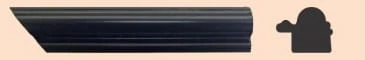 Contour Black actual moulding pattern